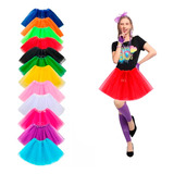Saia Tule Adulto Colorida Lisa Festa Carnaval 35cm Tutu