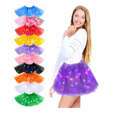 Saia Tule Carnaval Fantasia Festa Led Tutu Adulto E Infantil