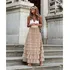 Saia Tule Moda Evangélica Tendencia Gringa Longa Evasê Linda