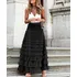 Saia Tule Moda Evangélica Tendencia Gringa Longa Evasê Linda