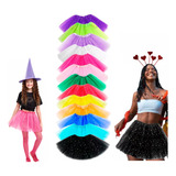 Saia Tule Tutu Adulto Infantil Brilho Gliter Festa Carnaval