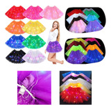 Saia Tule Tutu Festa Led Carnaval 40 Cm Várias Cores 1 Und