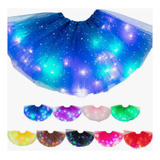 Saia Tule Tutu Led 40 Cm Carnaval Festa Colorida Fantasia