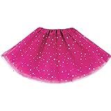 Saia Tutu Com Lantejoulas E Estrelas Para Meninas Pequenas Bailarina Bailarina Para 0 6 Anos Brilhante Saia Tutu Tule Elástico 3 Camadas Z G M