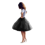 Saia Tutu Elástica Feminina De Tule Princesa Várias Cores