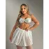 Saia Tutu Feminina Fantasia De Carnaval Com Brilho