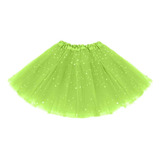 Saia Tutu Glitter Saia Tule Infantil Festa Fantasia 30cm