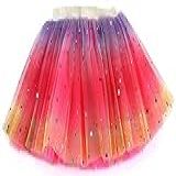 Saia Tutu Para Meninas 4 Camadas Arco íris Saia De Balé Arco íris 2 6 Years