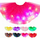 Saia Tutu Tule Led Adulto Carnaval Brilho Festa Fantasia