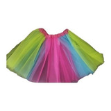 Saia Tutu Unicórnio Colorida Infantil 40cm