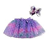 Saias De Tutu Para Mulheres Saia Laço Para Meninas Arco íris Dança Tule Fantasia Balé Festa Infantil Grampo De Cabelo Para Meninas Tule Roxa 2 4 Anos
