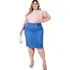 Saias Jeans Evangelicas Moda Elastanos Plus Size Midi