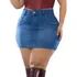 Saias Jeans Plus Size Com Elastano Tamanhos Grandes