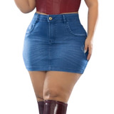 Saias Jeans Plus Size