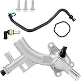 Saída De água Da Caixa Do Refrigerante Do Motor De Alumínio Com Mangueiras Compatível Com Chevy Cruze Sonic Trax Buick Encore 1 4L 2011 2020 Substituir 25193922