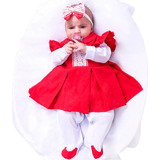 Saída De Maternidade Bebê Menina Helena 05 Peças