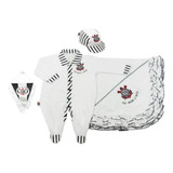 Saída De Maternidade Corinthians Manta Luxo Meninos Oficial