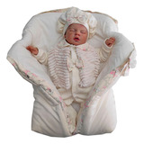 Saída De Maternidade Inverno Menina Penélope Com Porta Bebê