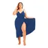 Saida De Praia Longa Canga Vestido Slim E Plus Size Cores