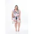 Saída De Praia  Plus Size  Arrastao Laço Busto Tam 46 Ao 60