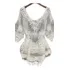 Saida De Praia Renda Blusa Bata Tricot Croche Envio Imediato