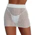 Saída De Praia Saia Curta Tricot Moda Verão