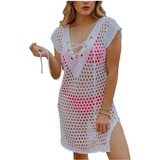 Saida De Praia Tricot Verão Plus Size Atacado Barato