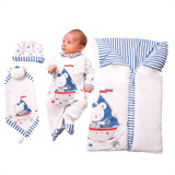 Saida Maternidade Bebe Menino Marinheiro Plush De Porta Bebê