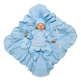 Saída Maternidade Menino Azul Bebê