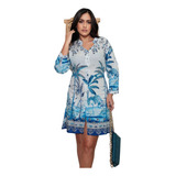 Saida Praia Vestido Camisao