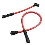 Saihisday Cabos De Vela De Ignição Vermelhos De 8 8 Mm 2104 0143 Substituição Para Harley Davidson Sportster XL 883 1200 1986 2003