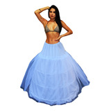 Saiote Anágua Para Vestido Noiva 3 Aros Com Tule Partylight