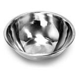 Saladeira Bacia Bowl Inox Salada Arroz Macarrão 22cm Kehome Cor Prata