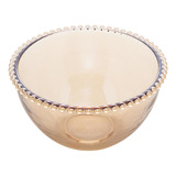 Saladeira Cristal Pearl Âmbar 21x12cm - Wolff