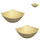 Saladeira D Bambu Natural Bowl Rústica Tigela Biodegradável
