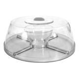 Saladeira Petisqueira Boleira Conjunto 5 Em 1 Suporte Tampa