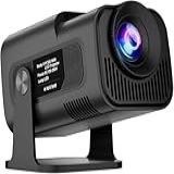 Salange Projetor HY320 FHD 1080P Suporte 4K- 12-000 LUX- Android 11 WiFi 6 BT 5-2- Rotativo 180-- Auto Correccao Trapezoide- Mini Projetor Portatil Para Celular-TV Stick-PC -BR Plug 1080P Nativo-