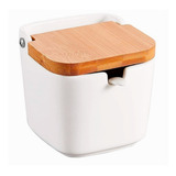 Saleiro De Mesa Porta Condimentos Sal E Pimenta Cozinha Bamb