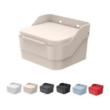 Saleiro Trium Com Tampa De Mesa Parede Porta Sal Temperos Ou Cor Bege