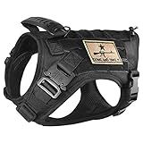 SALFSE Colete Tático Para Cães De Serviço K9 Colete Militar Molle Para Treinamento Ao Ar Livre Caça Impermeável Peitoral Para Cães De Estimação Com Alça De Borracha E Fivela De Metal