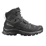 Salomon Bota Masculina Quest 4Gtx De Cintura Alta Para Caminhada Ímã Preto Pedreira 43