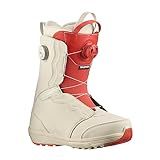 Salomon Botas De Snowboard Ivy BOA SJ BOA 2023 24 Modelo Feminino L47278700 8 5 Cm Areia Descorada Leite De Amêndoa Aurora Vermelha