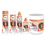 Salon Line Sos Rícino E Queratina Kit Completo 5 Produtos