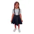 Salopete Infantil Suspensório Jardineira Saia Vestido Gode