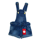 Salopete Jeans Infantil Tamanho