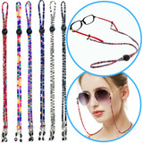 Salva Óculos Cordão Segura Boho Cordinha Praia Kit 5 Unids