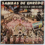 Sambas Enredo Escolas Grupo 1 1987 encarte Vinil Ótimo