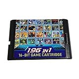 Samrad Super Card 196 In 1 Multi Cartridge For Sega Genesis Mega Drive 16 Bit Game Console