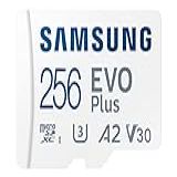 SAMSUNG EVO Plus Com Adaptador SD De 256 GB Micro SDXC  Até 130 MB S  Armazenamento Expandido Para Dispositivos De Jogos  Tablets E Smartphones Android  Cartão De Memória  MB MC256KA AM  2021