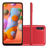 Samsung Galaxy A11 64gb Vermelho Como Novo